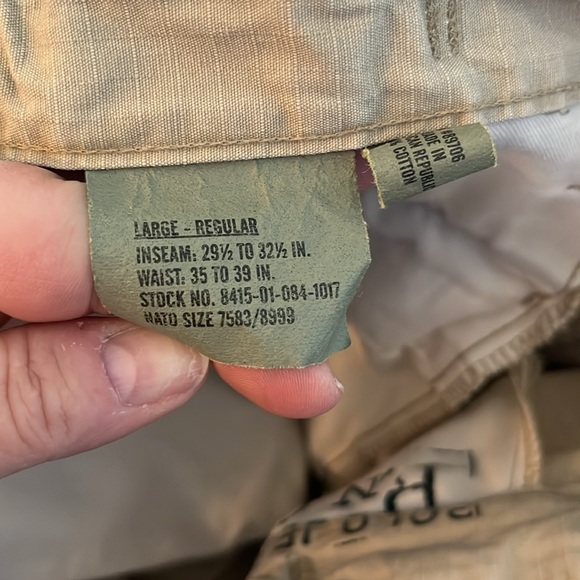 Vintage rare  Polo jeans military cargo trouser scorpion painted on leg - Picture 7 of 9